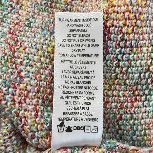 Ricki's V-Neck Curved Hem Pullover Sweater Space Dye Color Size Extra Small - Picture 12 of 15